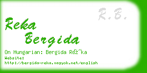 reka bergida business card